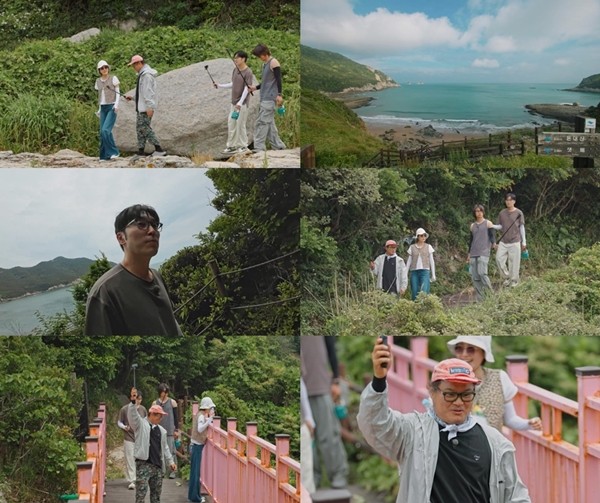 '제철남자', 관매도 야영 이어 '아찔' 하늘다리 산책 도전