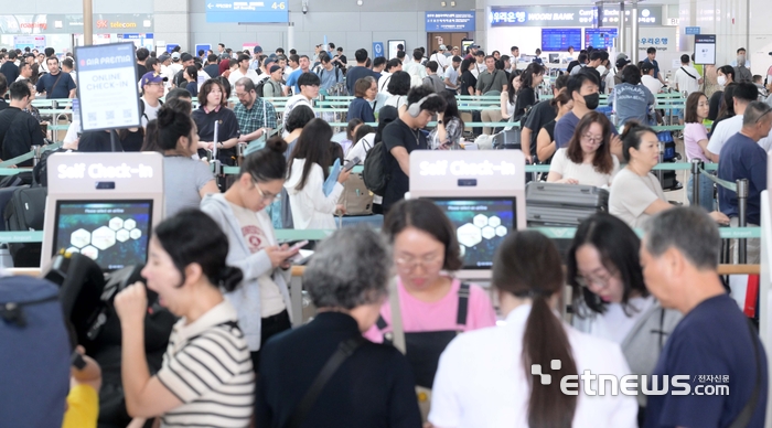 [포토] 붐비는 인천국제공항