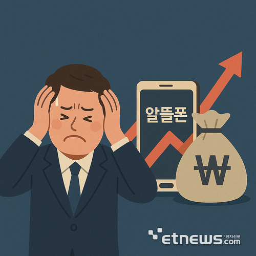 알뜰폰 전파사용료 부과 AI 이미지