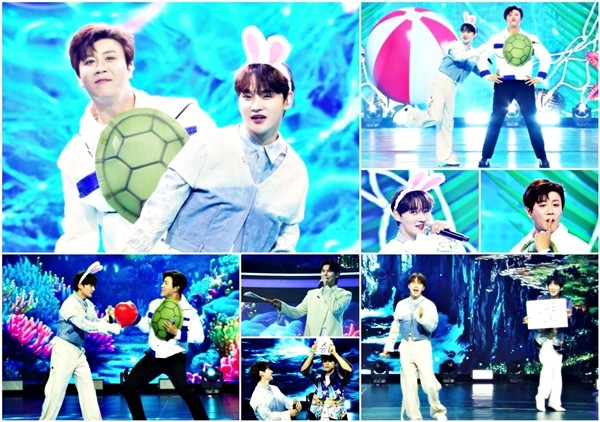 '한일톱텐쇼' 박서진-진해성, 이번엔 '토끼와 거북이' 변신