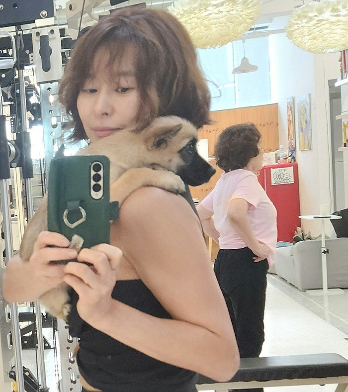 [ET포토] 예지원, '엄마와 함께 운동하는 일상 공개'