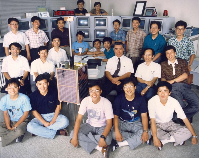 1992년 초여름 우리별1호 개발팀 / KAIST