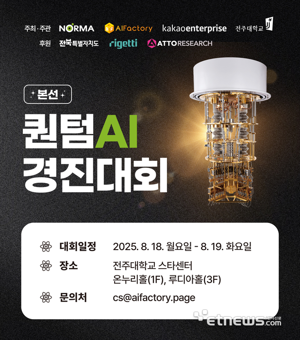 노르마, 국내 리얼머신 활용 양자 AI 실습형 해커톤 '퀀텀 AI 경진대회' 본선 개최