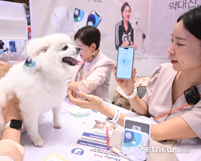 [포토] 펫웨어러블 디바이스로 컨디션 케어해요~