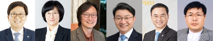 교육부 최교진·여가부 원민경·금융위원장 이억원…장관급 인선     (서울=연합뉴스) 이재명 대통령은 13일 교육부 장관 후보자로 최교진 현 세종특별자치시교육청 교육감을, 여성가족부 장관 후보자로 원민경 국가인권위원회 비상임위원을 각각 지명했다.      왼쪽부터 최교진 교육부 장관 후보자, 원민경 여가부 장관 후보자, 주병기 공정거래위원장 후보자, 이억원 금융위원장 후보자, 차정인 국가교육위원회 위원장 내정자, 김호 농어업농어촌특별위원회 위원장. 2025.8.13     photo@yna.co.kr (끝)