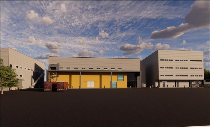 충남 대표 수산물인 해삼과 꽃게, 김 등을 활용한 '종합 가공·유통센터(FPC)' 조감도