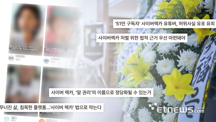 [기획//클린 온라인, 기업을 지키자!] (7)가짜뉴스에 몰린 구독자들, 자극 팔아 돈 버는 사이버렉카