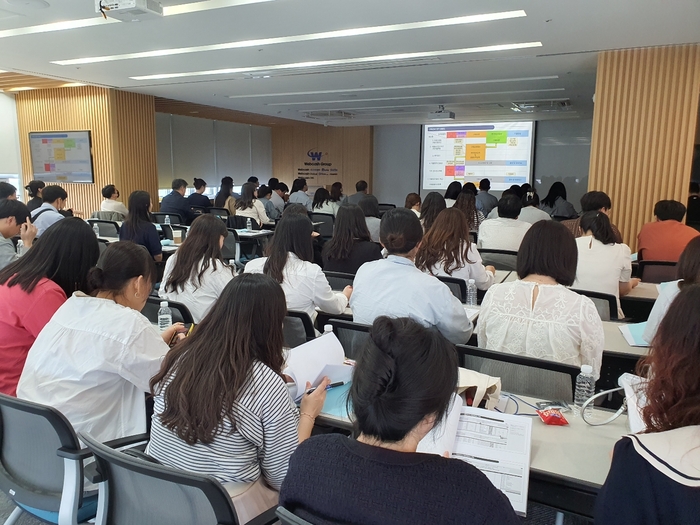 웹케시가 과거 진행했던 대학·산학협력단 대상 '라이즈 사업 설명회' 전경. 웹케시 제공