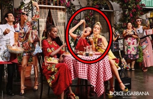 돌체앤가바나의 동양인 희화화 광고. 사진=돌체앤가바나