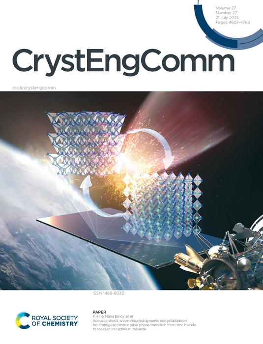 김익현 계명대 교수 연구팀의 연구성과가 실린 영국왕립화학회 학술지 'CrystEngComm' 표지 논문 이미지