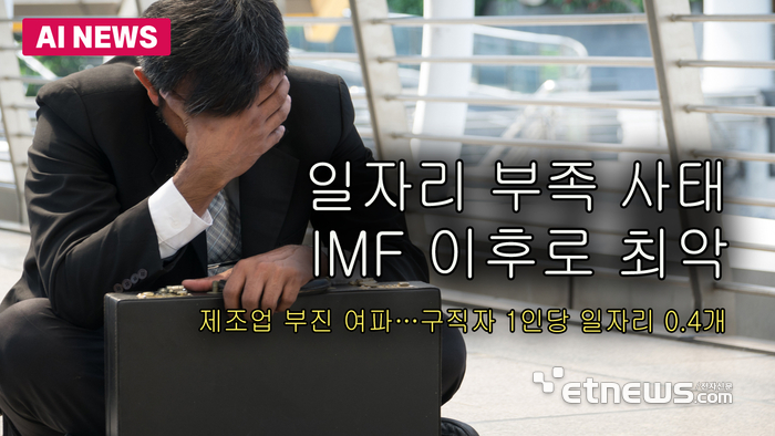 일자리 부족 사태, IMF 이후 최악
