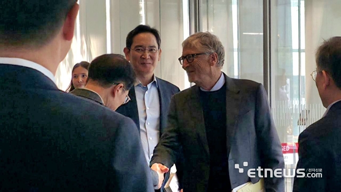 [포토] 이재용 회장, 빌 게이츠 게이츠재단 이사장 미팅