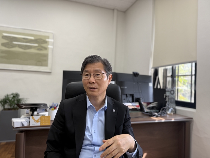 이원용 연세대 연구부총장이 연세대 라이즈에 대해 설명하고 있다. (사진=이지희 기자)