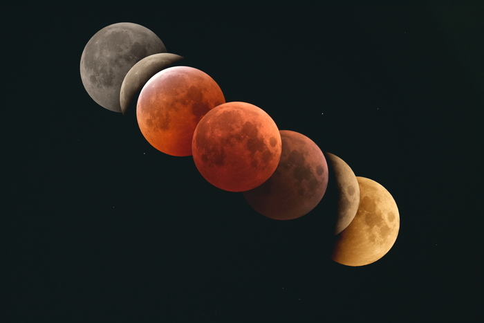 2022년 11월 개기월식 촬영 모습. (천문연 박영식 책임연구원 촬영)