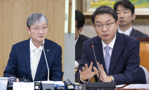 (왼쪽부터)이찬진 금감원장, 이억원 금융위원장 후보자(사진=금감원, 연합뉴스)