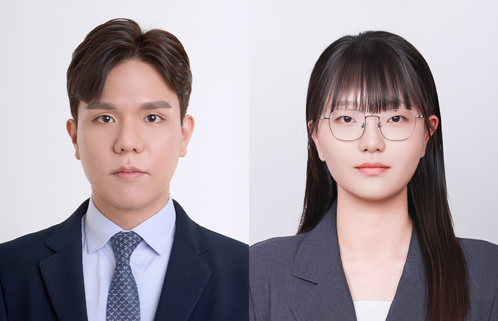 왼쪽부터 박진우 교수 오세빈 석사과정생(사진=동국대)