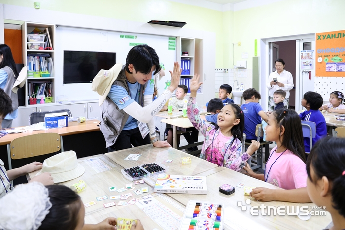 대구대학교 해외봉사단이 몽골에서 교육봉사활동을 펼치고 있다.