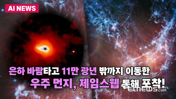 은하 중심서 발생한 '우주 먼지', 11만 광년 밖까지 확산·존재 유지 확인