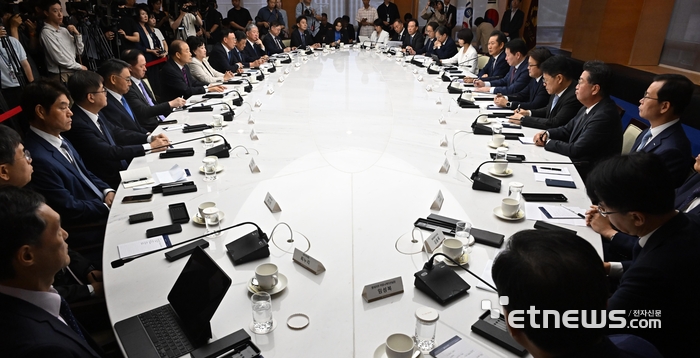 [포토] 민주당-대한상의 정책간담회