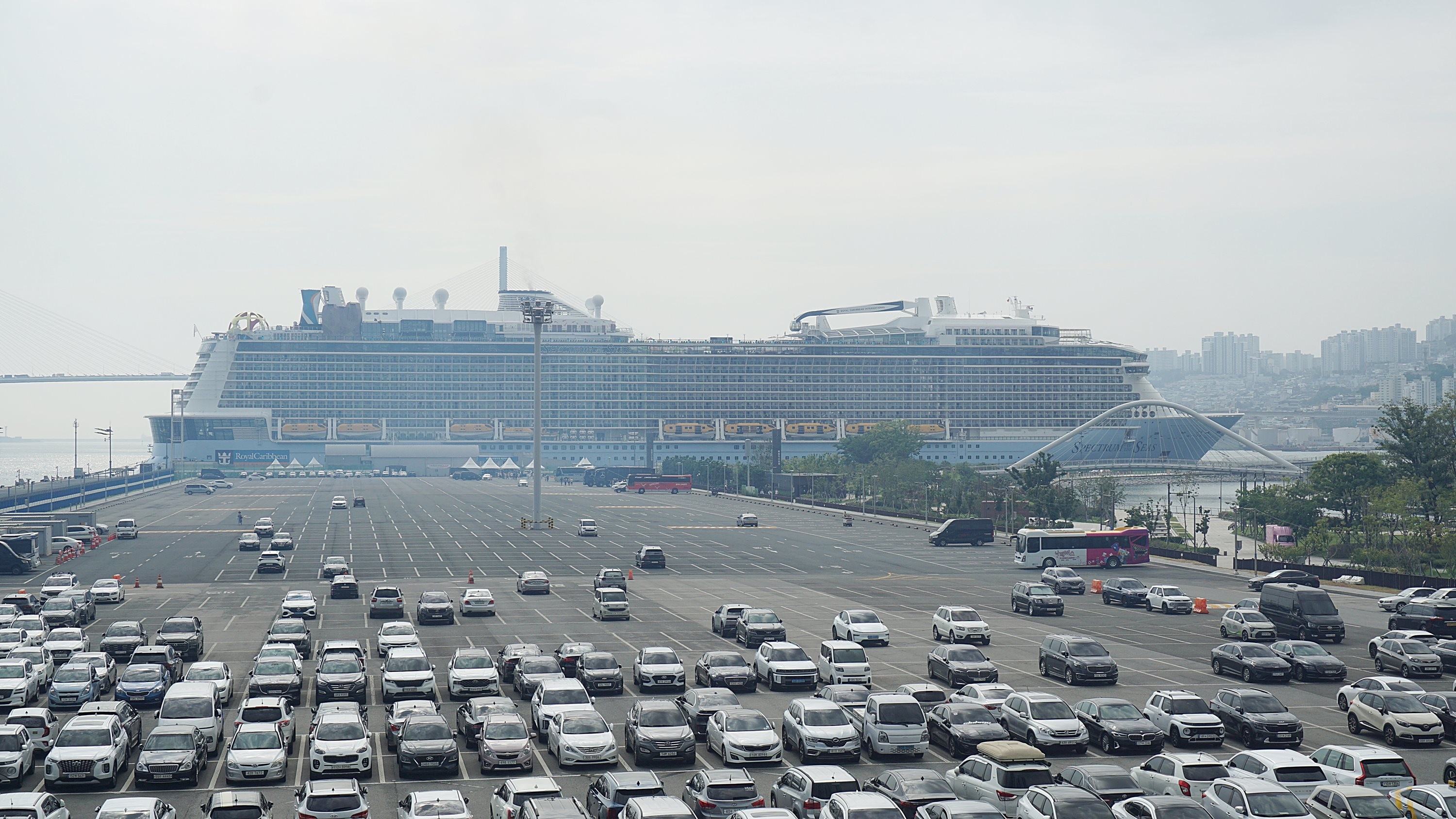 사진= 부산항 정박중인 로얄캐리비안크루즈.