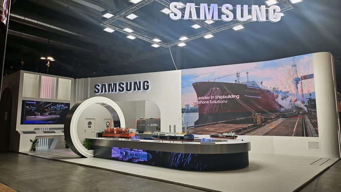 삼성중공업 가스텍 2025 전시부스 전경. 삼성중공업