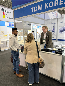 지난 2일 남아공 케이프타운에서 열린 아프리카 최대 의료 전시회 'WHX Africa' 티디엠 부스.