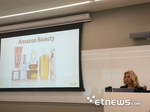 멜리스 델 레이 아마존 미국 뷰티&헬스 카테고리 총괄 부사장이 아마존의 K뷰티 현황을 설명했다.