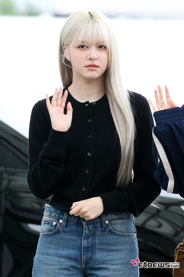 [ET포토] 엔믹스 릴리, '금발이 어울리는 비주얼'