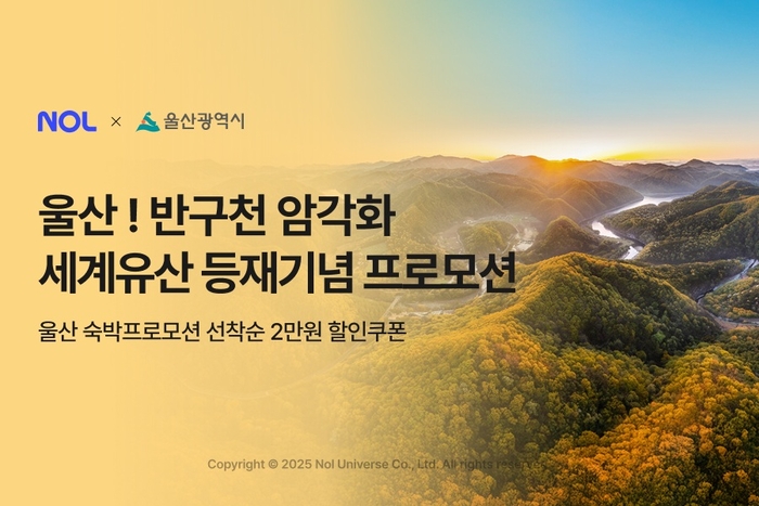 놀유니버스, 울산 반구천 암각화 유네스코 지정 기념 할인 프로모션