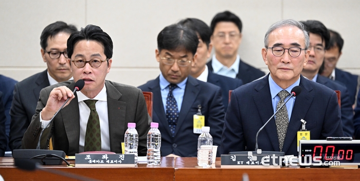 [포토] 답변하는 조좌진 롯데카드 대표