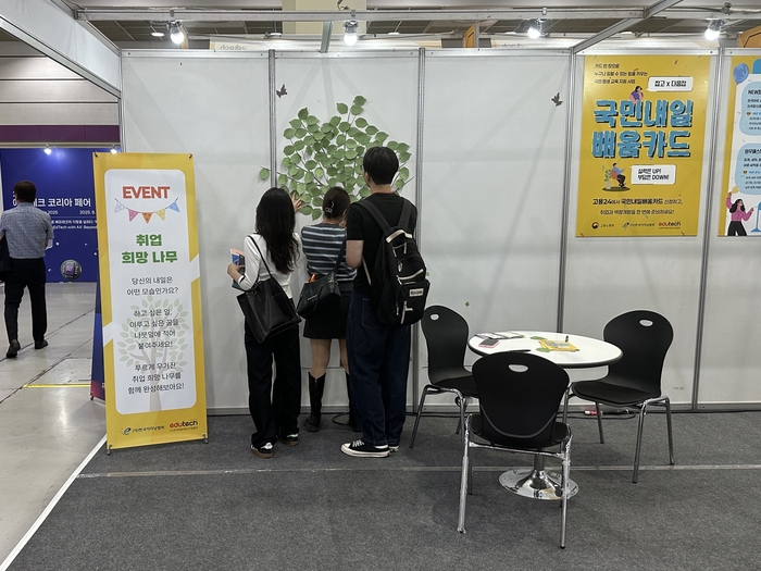 청년 취업 역량 강화 프로그램에 참가한 학생들이 체험 활동을 하고 있다. (사진=KETIA)