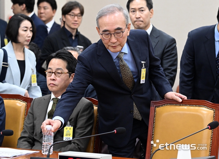 [포토] 해킹사고 청문회 증인 출석한 김영섭-조좌진