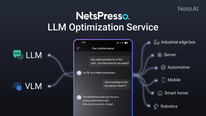 노타, 낮은 사양 디바이스도 구동 가능한 LLM 최적화 지원