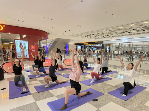 젝시믹스, 中 13개 매장서 릴레이 요가 클래스 진행