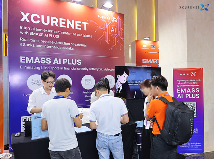 엑스큐어넷 부스 및 현장. 사진=엑스큐어넷