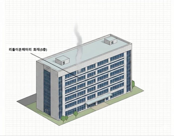 화재가 발생한 국가정보자원관리원(대전) '제7전산실' 구현도. 자료=행안부
