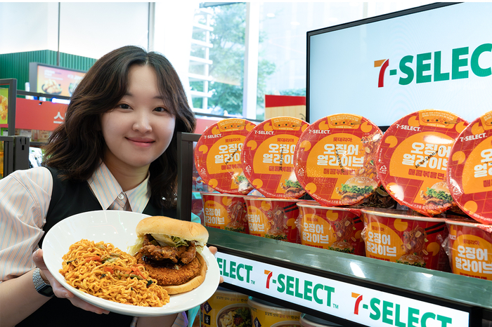 세븐일레븐×롯데리아, 이색 콜라보 라면 출시
