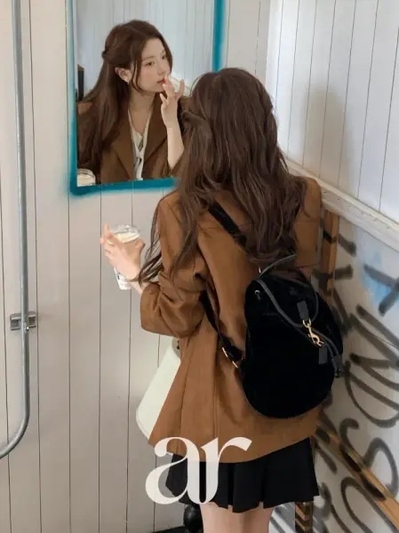 아뜨랑스 클래시 오버핏 스웨이드 블레이저 자켓