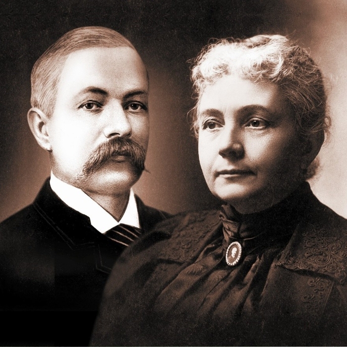 멜빌 비쎌(왼쪽)과 안나 비쎌.