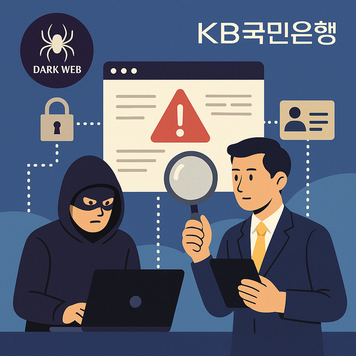 KB국민은행이 외부에 노출된 은행 자산을 해커 시선으로 점검하는 새 보안 체계를 도입한다. 이미지 출처=ChatGPT