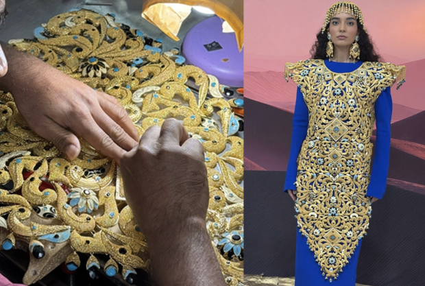 1.2㎏의 순금으로 만든 드레스가 '세계에서 가장 비싼 드레스'로 기네스 세계기록에 등재됐다. 사진=기네스 월드 레코드 홈페이지