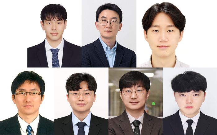 (왼쪽 위부터 시계방향) 연세대 손준표 연구원, 정윤석 교수, 박주현 박사, KAIST 김재승 연구원, 서동화 교수, 동국대 김해용 연구원, 남경완 교수(사진=연세대)