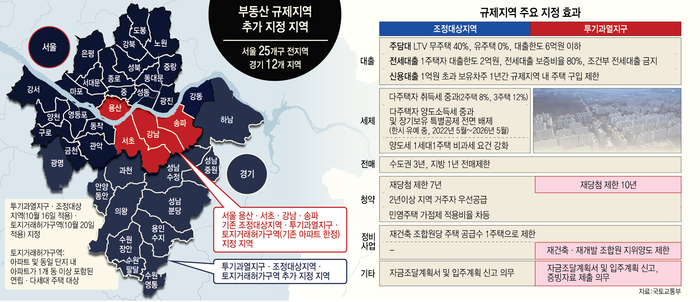 부동산 규제지역 추가 지정 지역