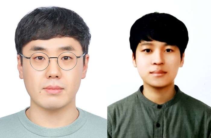 주경돈 교수(왼쪽)와 김준수 연구원