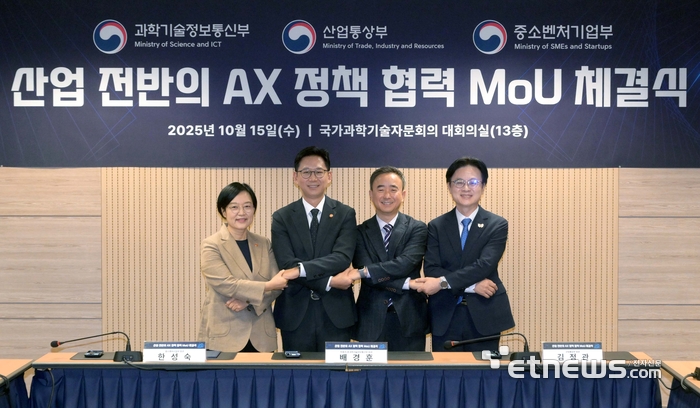 [포토] 산업 전반의 AX 정책 협력 MOU 체결식
