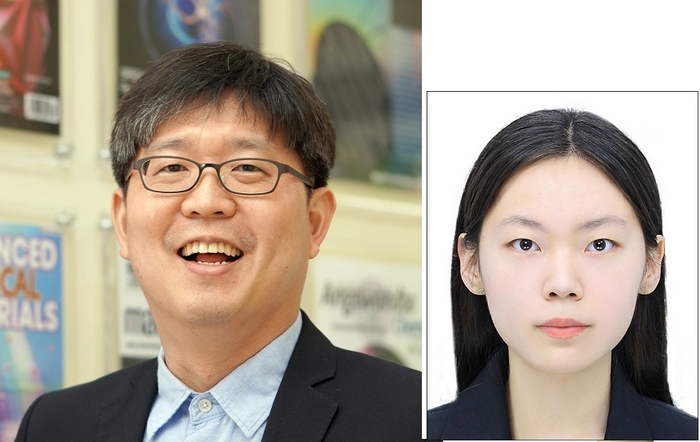 노준석 교수(왼쪽)와 통합과정 박유진 씨