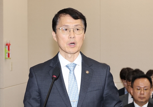 최원호 원자력안전위원회 위원장이 16일 국회 과학기술정보방송통신위원회에서 열린 2025년도 국정감사에서 인사말을 하고 있다. [자료:연합뉴스]