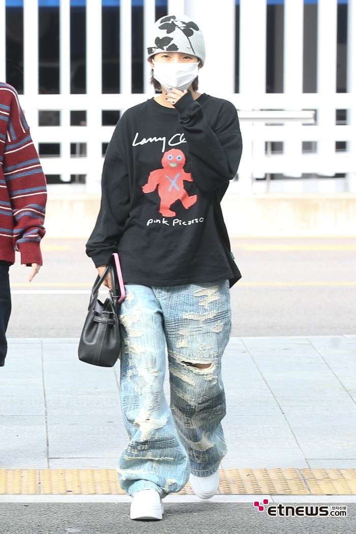 [ET포토] 아이들 소연, '비니로 마무리한 패션'