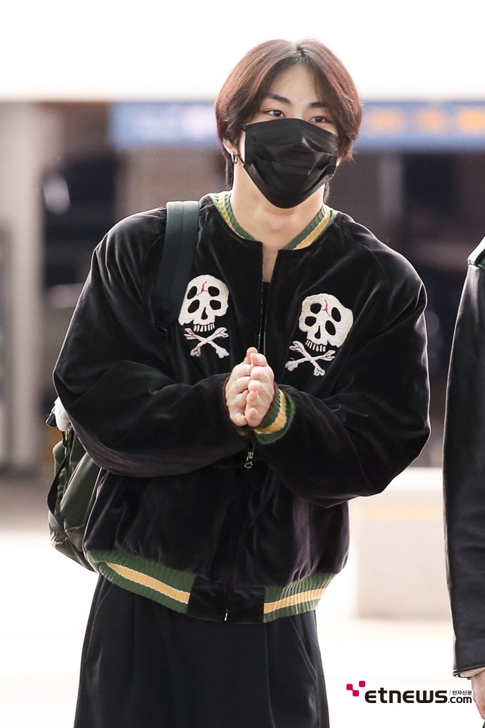 [ET포토] 엔하이픈 정원, '오늘 조금 춥지요~'