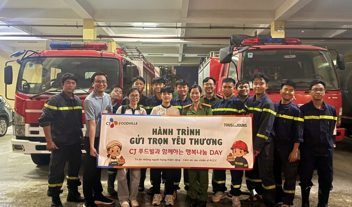 CJ푸드빌, 베트남서 현지 소방·경찰 대상 봉사활동 나서